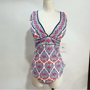 NWT Boden Porto Flora Stamp Swimsuit, 20